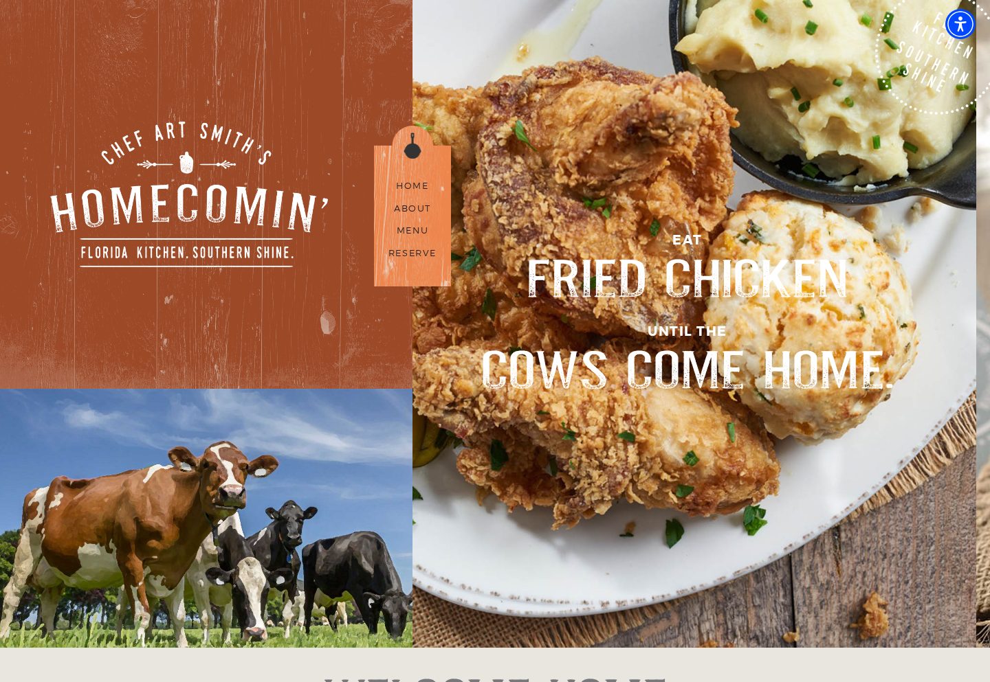 Homecomin' Kitchen website