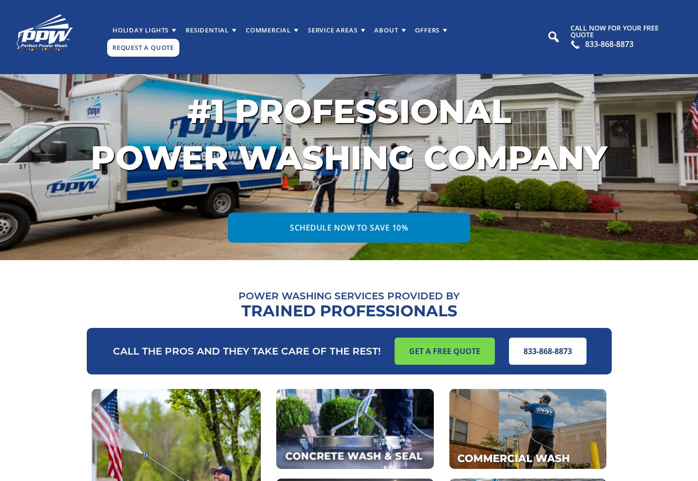 Perfect Power Wash website