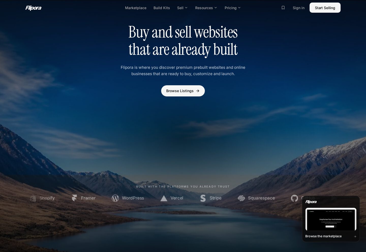 Flipora website
